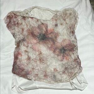 Lavish Ivory Floral Lace Blouse